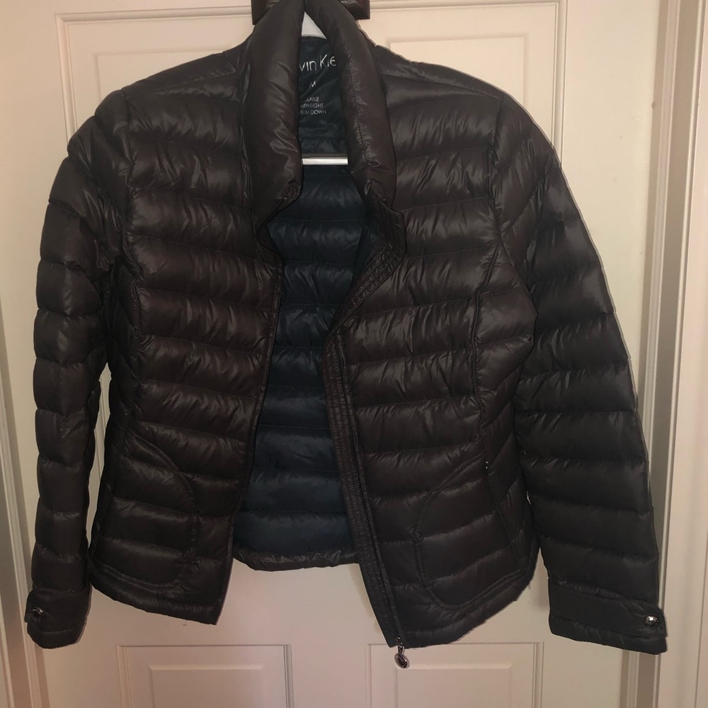 Grey Calvin Klein Lightweight Down Jacket M